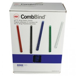 GBC Binding Comb A4 25mm 21R Blue Pk50