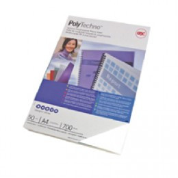 GBC Polytech Cover A4 Pk50 White IB387210
