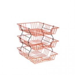 Folio L/Tray Wire/Plastic A4 Red 580067