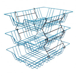 Folio L/Tray Wire/Plastic A4 Blue 580070