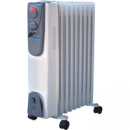 HiDist 2KW Oil-Filled Radiator White