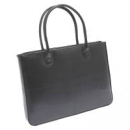 Monolith Ladies Leather Laptop Bag Black
