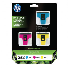 HP No363 Inkjet Cartridge CMY Pk3 CB333EE