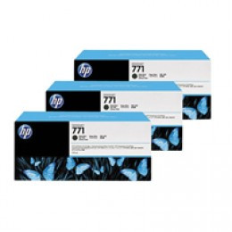 HP No771 DnJt IJ 775ml Pk3 MatBlk CR250A