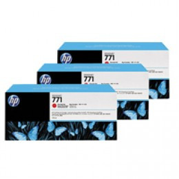 HP No771 DnJt IJ 775ml Pk3 Red CR251A