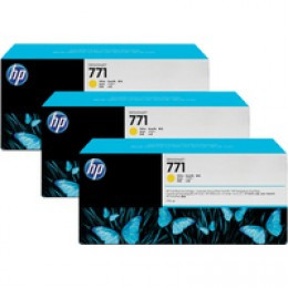 HP No771 DnJt IJ 775ml Pk3 Yellow CR253A