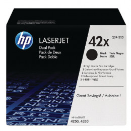HP Laser Tnr Black Pk2 Q5942XD