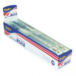 Helix Ruler 30cm/12in S/Proof Blue L16025