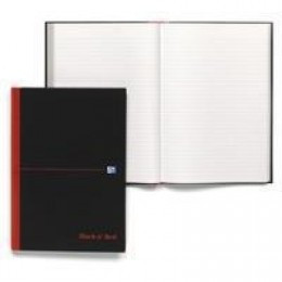 Blackred A4 CB Notebk Free A5 Matt Black