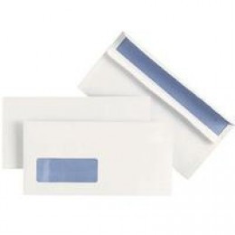 Plus Fab DL PS Envelopes Window White P1000 F21600