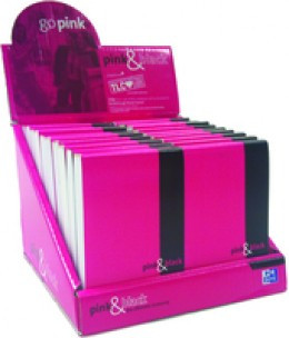 Pink And Black A7 Poly Notebook B70022