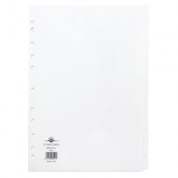 Concord Subject Div A4 12-Pt White 79501