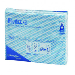 Wypall X50 Cleaning Cloths 50Shts Blue
