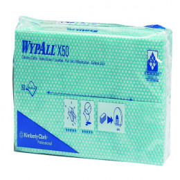 Wypall X50 Cleaning Cloths 50Shts Green