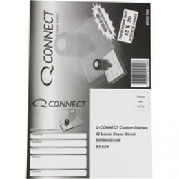 Q-Connect Voucher for Rubber Stamp 42x20
