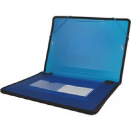 Q-Connect Extra Capacity Carry File Blue