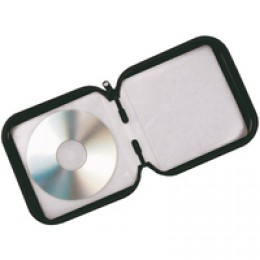 Q-Connect CD Wallet 24 Capacity Black