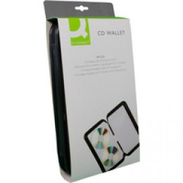 Q-Connect CD Wallet 48 Capacity Black
