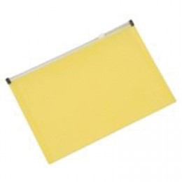 Q-Connect Doc Wallet Zip A4 Yellow