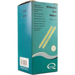 Q-Connect Recycled Medium Stick Pen Blue