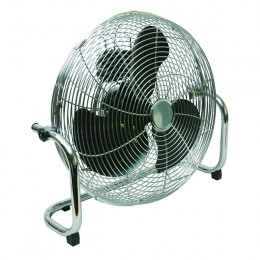 Q-Connect HiVel Flr Fan 18in 3Spd Chrome