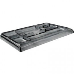 Q-Connect Exec Tray Organiser Smoke