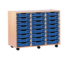 FF Jemini Mob Storage Unit 24 Tray Beech