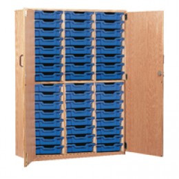 FF Jemini Storage Cupboard 48 Tray Bch