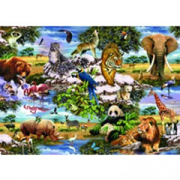 King 1000piece Puzzles Assorted Pk12