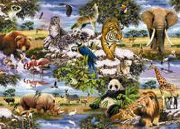 King Adult Wild Animal 1000Pce Assorted Pk12