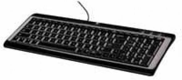 Logitech UltraFlat Keybd PS2/USB Black