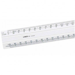 Linex ScaleRule Flat 1:5:500 30cm Wh 433