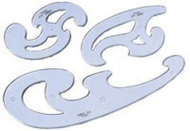 Linex 3-Piece French Curve Set 103F