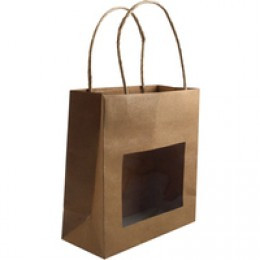 Flexocare RopeHndl 1Btl Bag Brn Window Pk10