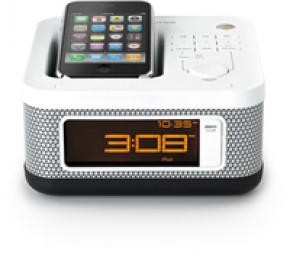 Memorex Mini Alarm Clock Radio White