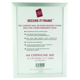 Secure It Aluminium Frame A4 Silver