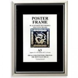 PAC Wall Mounted Poster Frame A2 Silver