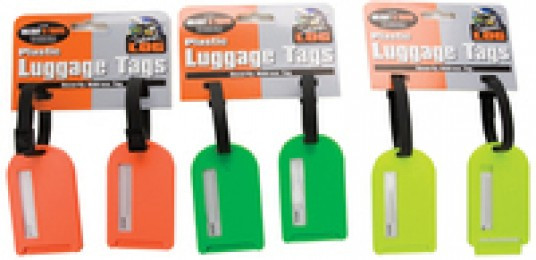 Travel Log 2-piece Plastic Sec Lugg Tags