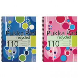Pukka Pad A4 Recycled Pad Pink/Blue KRCA4/110