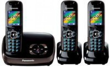 Panasonic DECT TAM Triple Black KXTG8523EB
