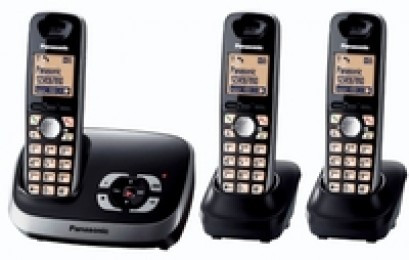 Panasonic DECT TAM Triple Black KXTG6523EB