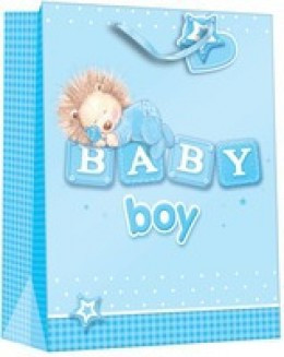 Regent Gift Bag Rock A Bye Baby Boy Lg