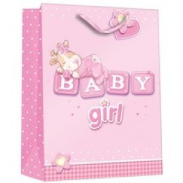 Regent Gift Bag Rock A Bye Baby Girl Medium