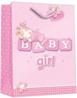 Regent Gift Bag RockByeBaby Girl L Z128