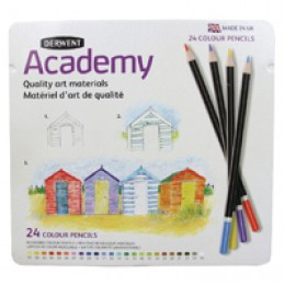 Derwent Academy Colouring Pencils 24Tin