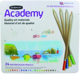Derwent Water Colour Pencils 24Tin Ast