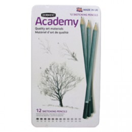 Derwent Academy Sketching Pencils 12Tin