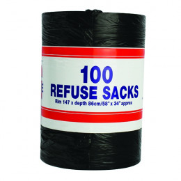 Big Value Refuse Sacks Roll 100 Pk6
