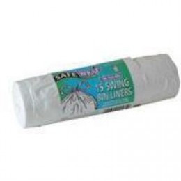 Swing Bin Liners Roll 15 Pk4 Tie 0442