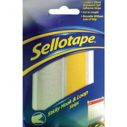 Sellotape Sticky Hook and Loop Strip